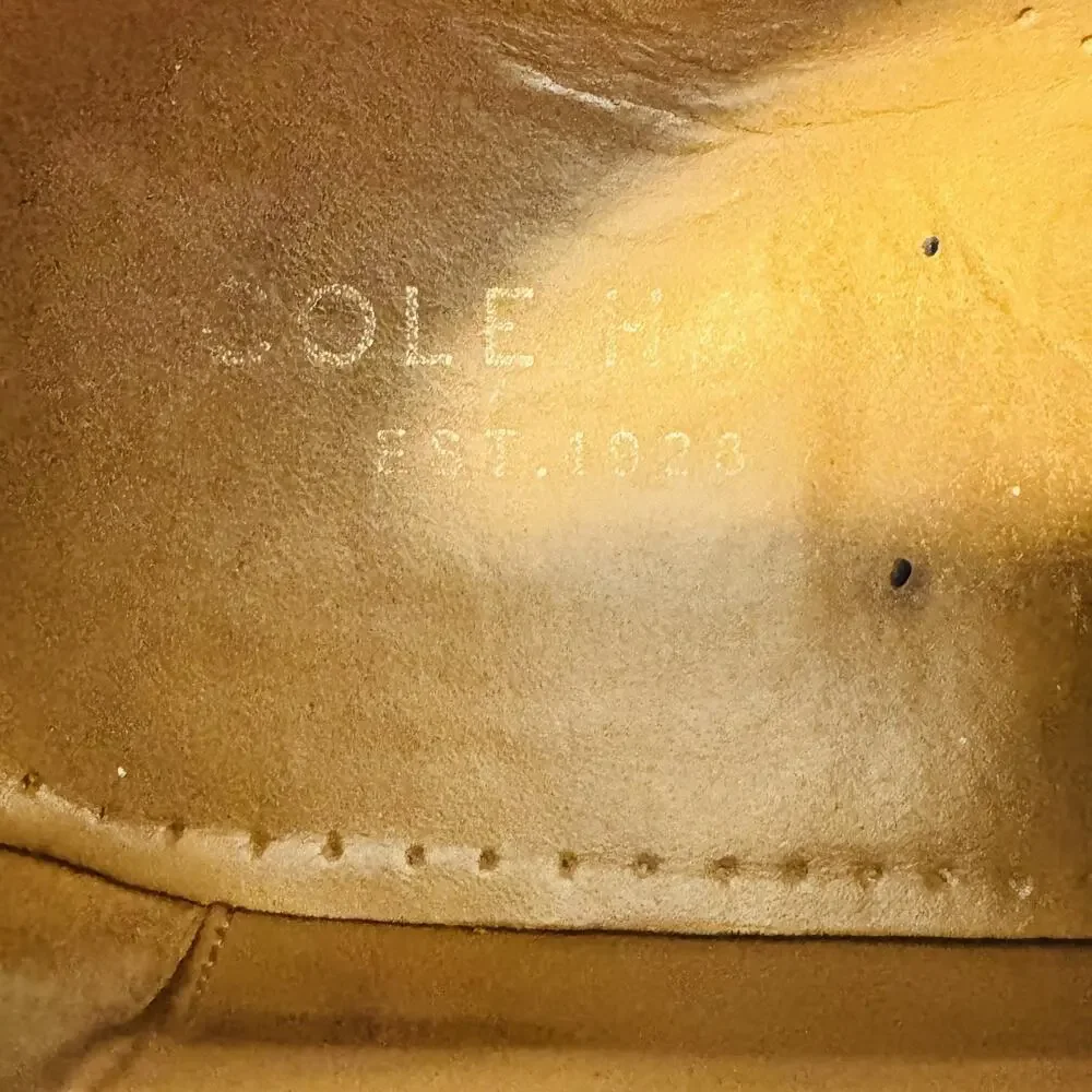 Cole Haan Shoes Mens 11 Black Leather Derby Oxford Dress Almond Toe Classic